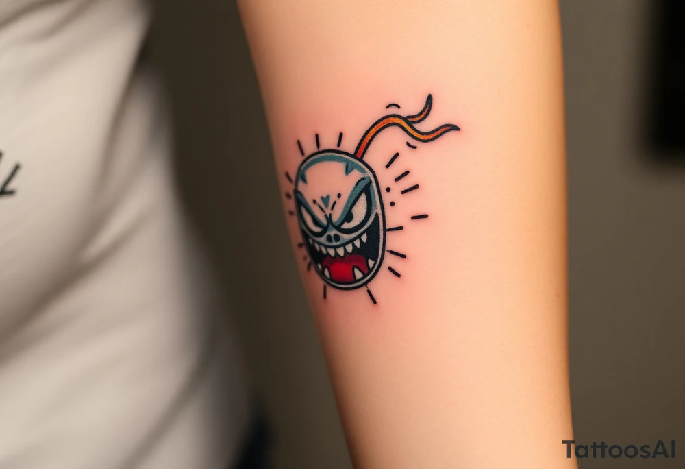 angry dynamite tattoo idea