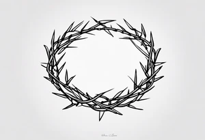 Crown of thorns tattoo idea