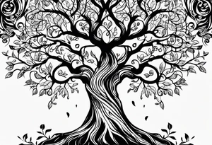 I would like a tattoo of a tree, but the branches spread across the arm in a tribal fashion tattoo idea