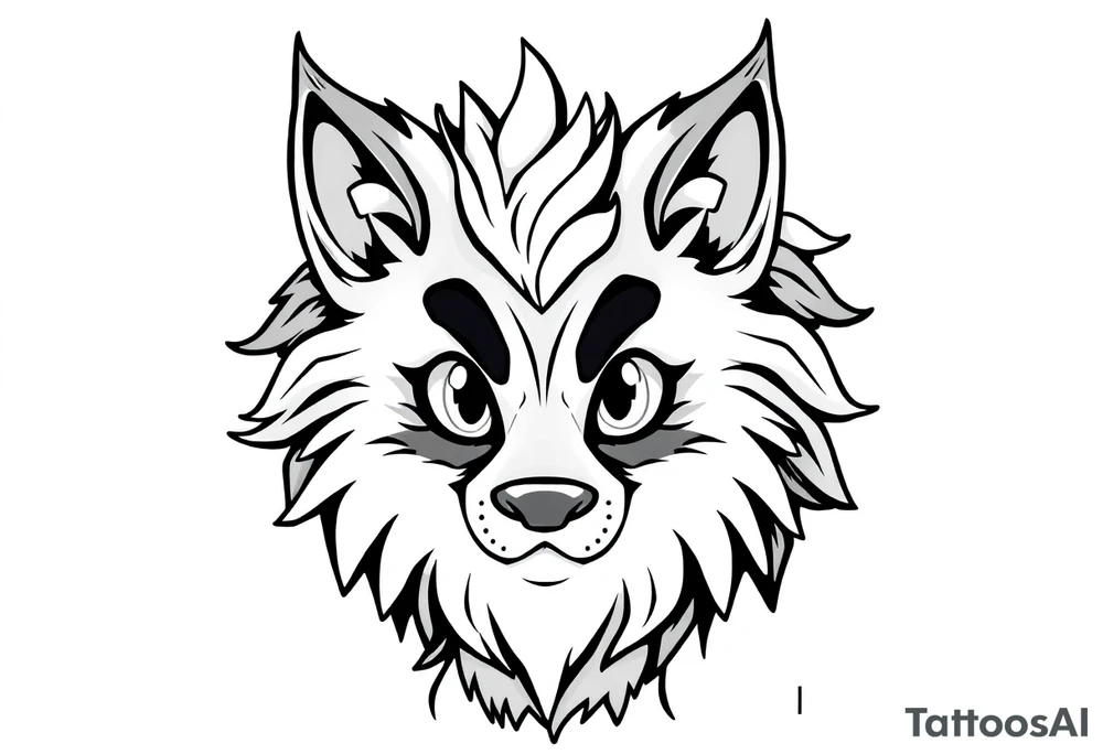 furry cartoon fursona ANTHROPOMORPHIC HUMAN tattoo idea
