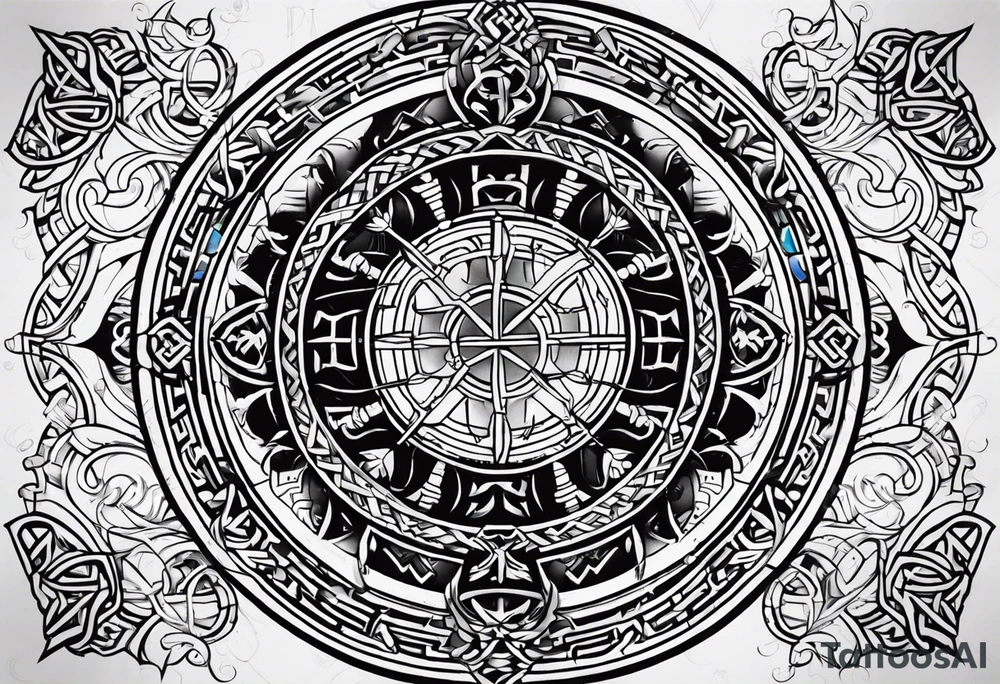 Viking Vegvisir tattoo idea