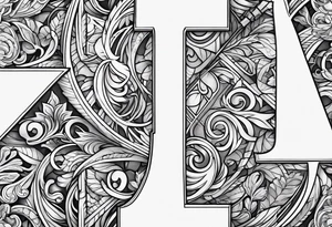 Overlapping Letters - ACCGH tattoo idea