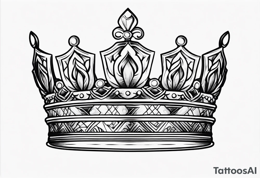 Wells with a crown tattoo idea