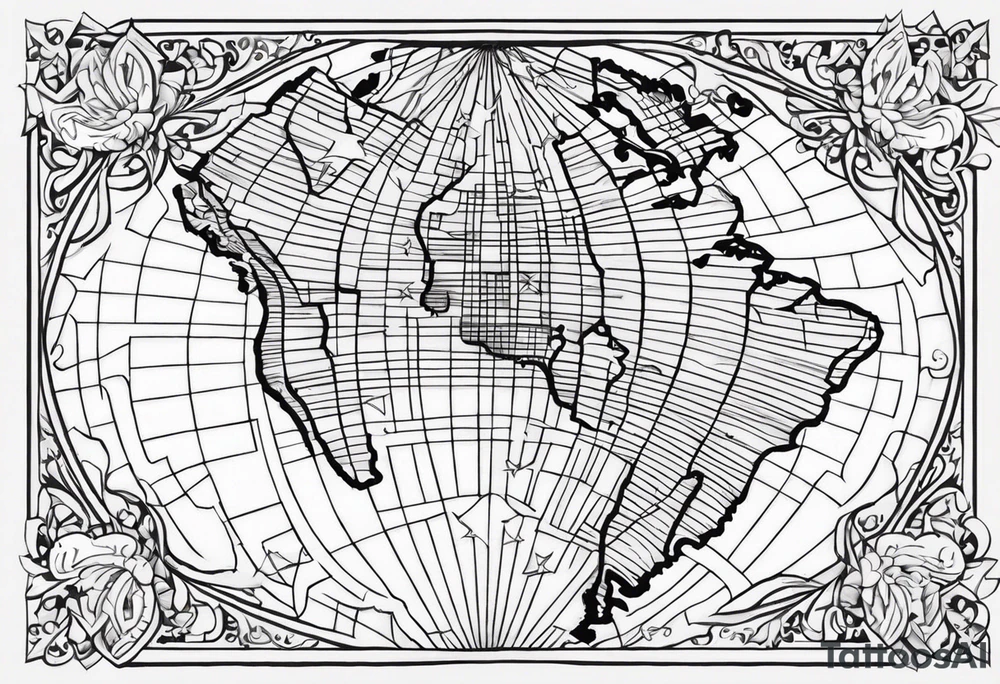 Mapa exacto de todo el territorio argentino que contenga el sol de mayo, ceibo, hornero, la siguiente frase "oid mortales el grito sagrado, libertad! Libertad!". Con orientación bélica y arraigado a la piel. tattoo idea