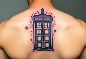 Colorful
Tardis with space in background. tattoo idea