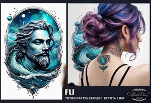 Neptune planet tattoo idea