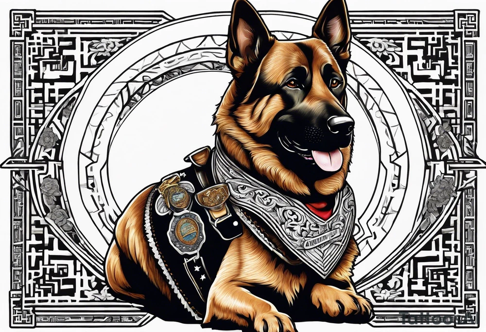 sheriff deputy, k-9, sgt. tattoo idea