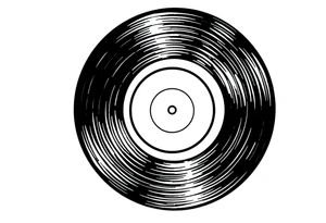 vinyl record tattoo idea