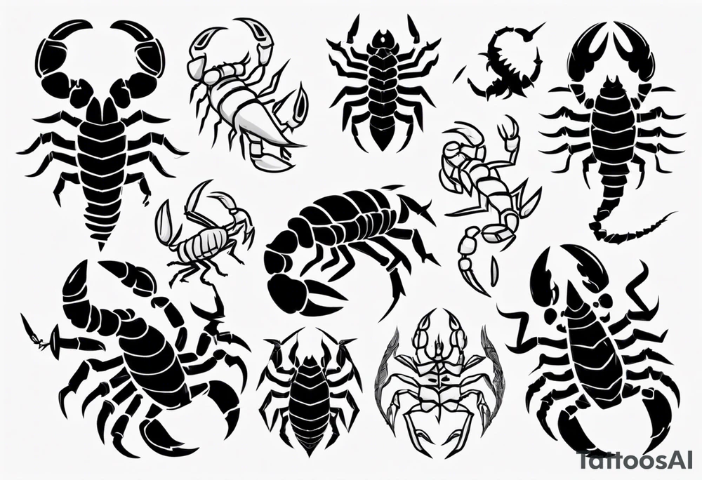 cute scorpion graduating tattoo idea