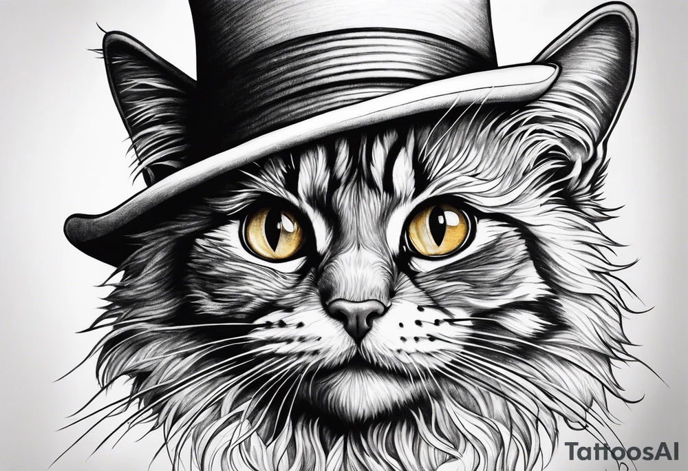 cat in the hat tattoo idea