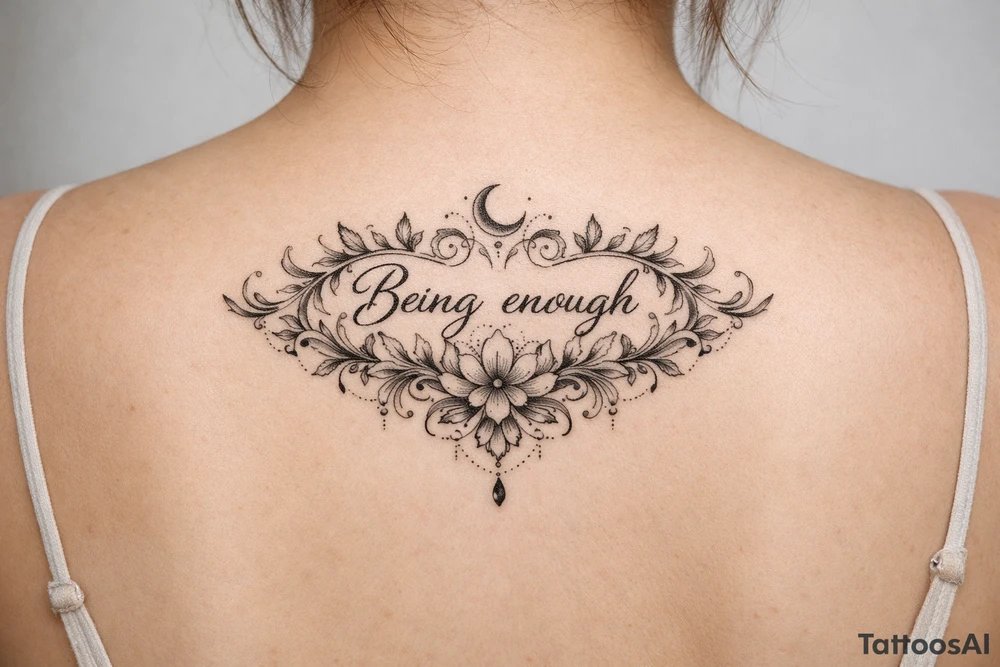 Being enough tattoo idea