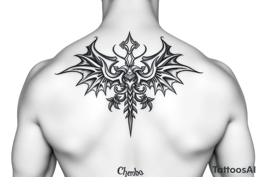Chernobog Slavic God symbol tattoo idea