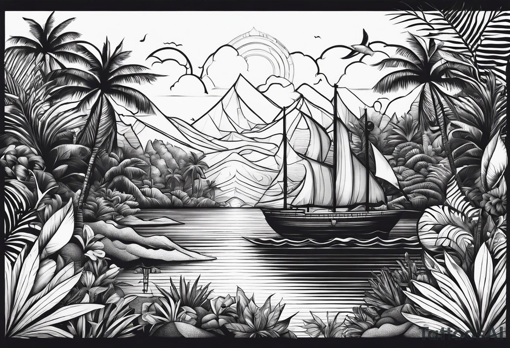 Palau island tattoo idea
