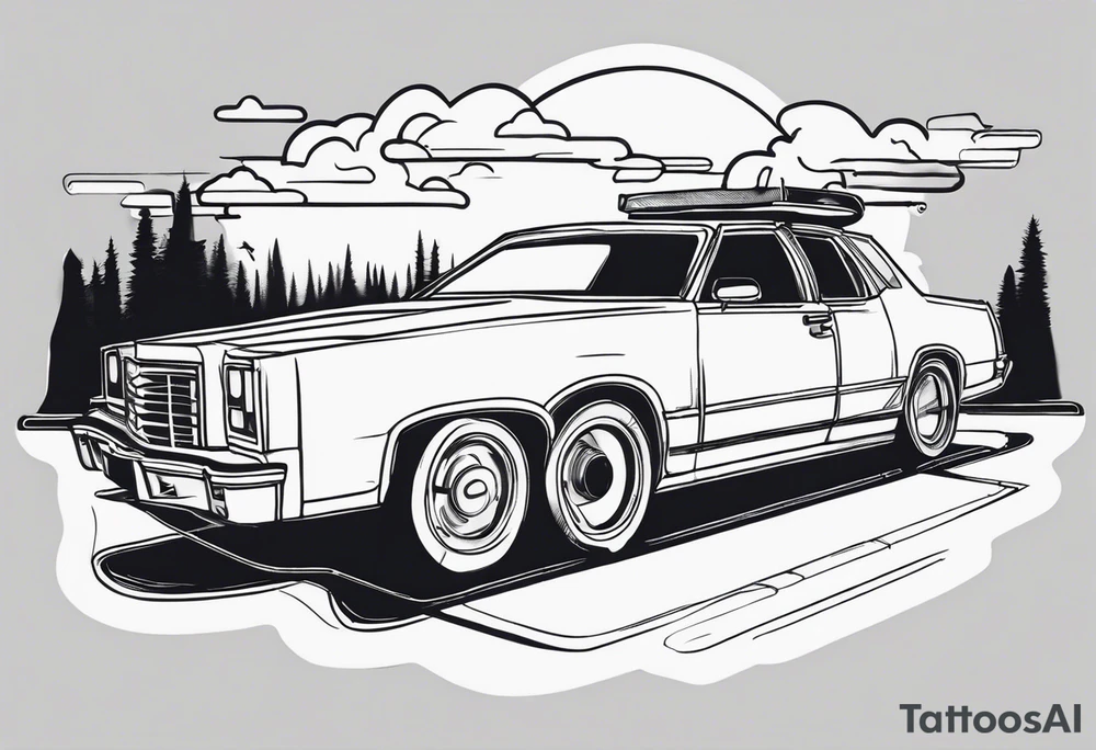 car ride tattoo idea