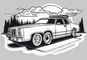 car ride tattoo idea
