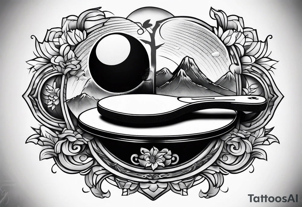 table tennis tattoo idea