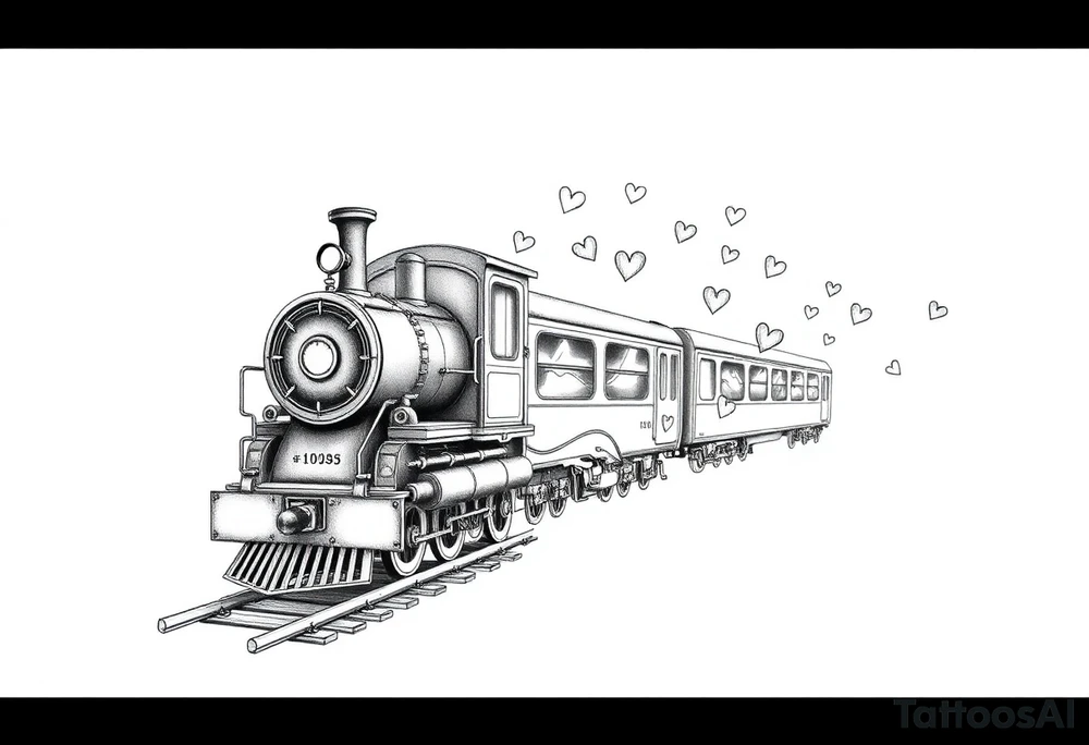 The train of love tattoo idea