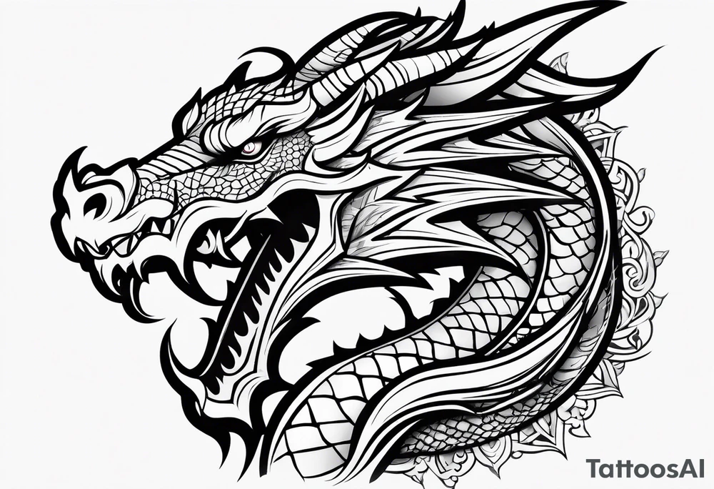 dragon , arm tattoo idea