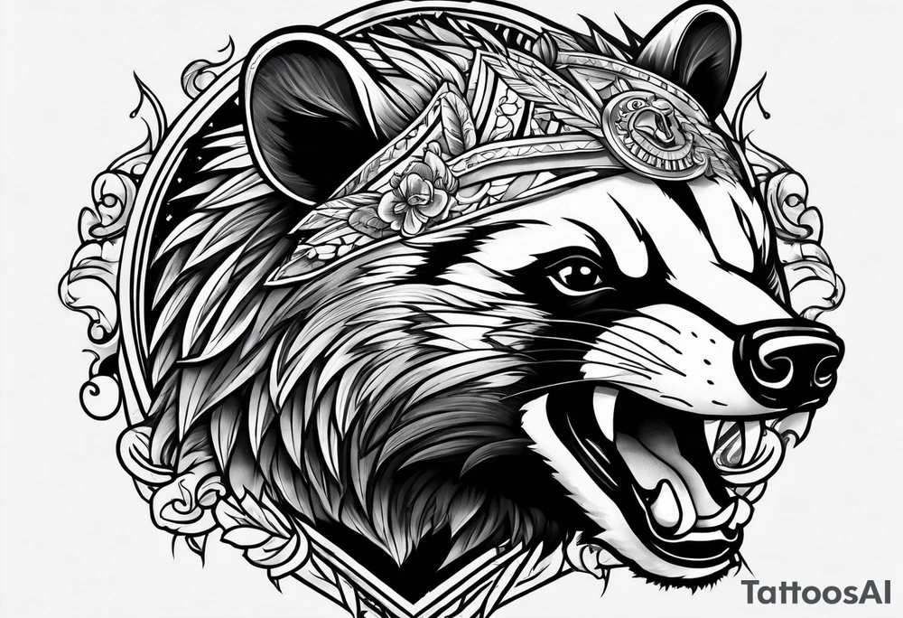 Angry Mc.Badgers tattoo idea