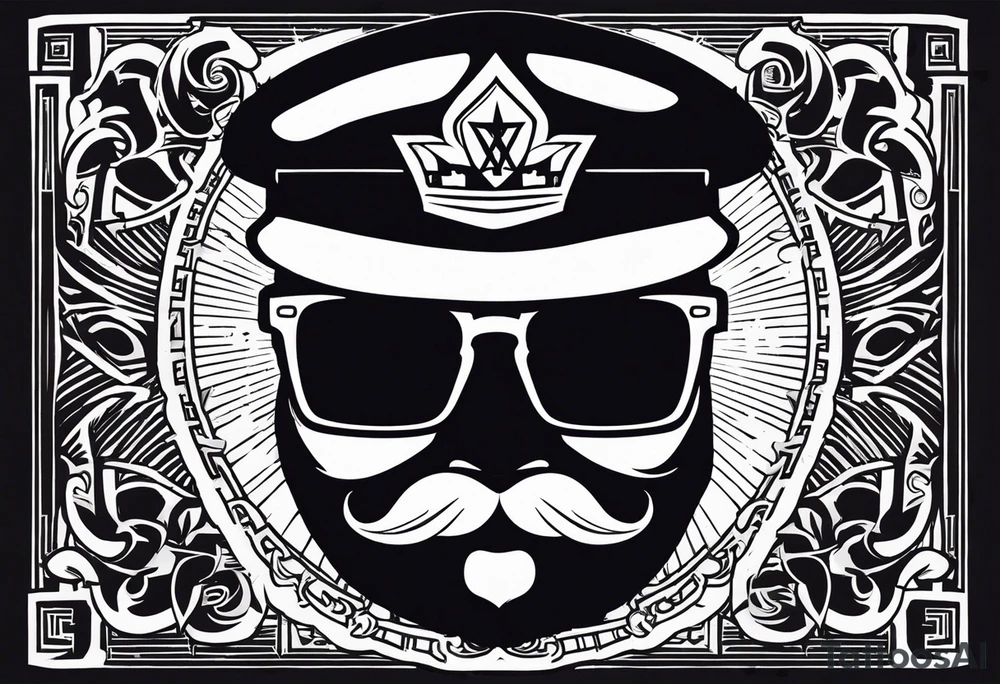 sunglasses Officer Bigdick tattoo idea