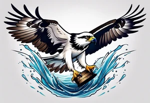osprey
fishing
diving
plunging tattoo idea