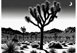 Joshua tree national park, forearm tattoo idea