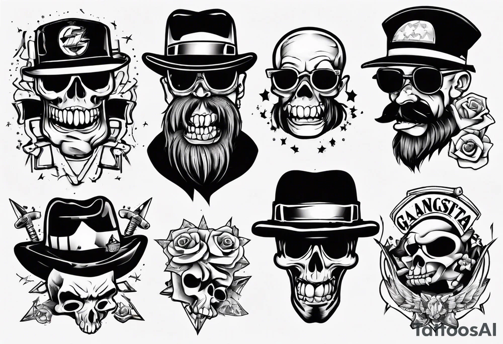 gangsta tattoo idea