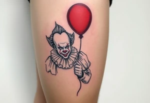 Pennywise with the red balloon tattoo idea