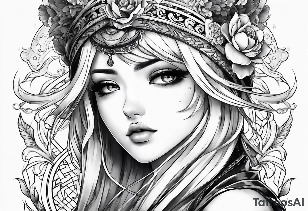 anime tatto tattoo idea