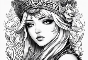 anime tatto tattoo idea