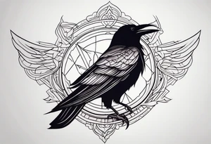 A raven tattoo idea