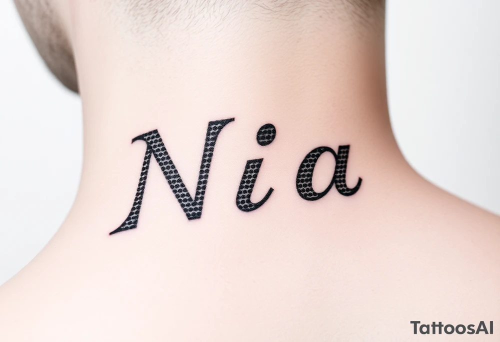 name Nia tattoo idea