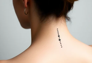 Back of neck tattoo idea