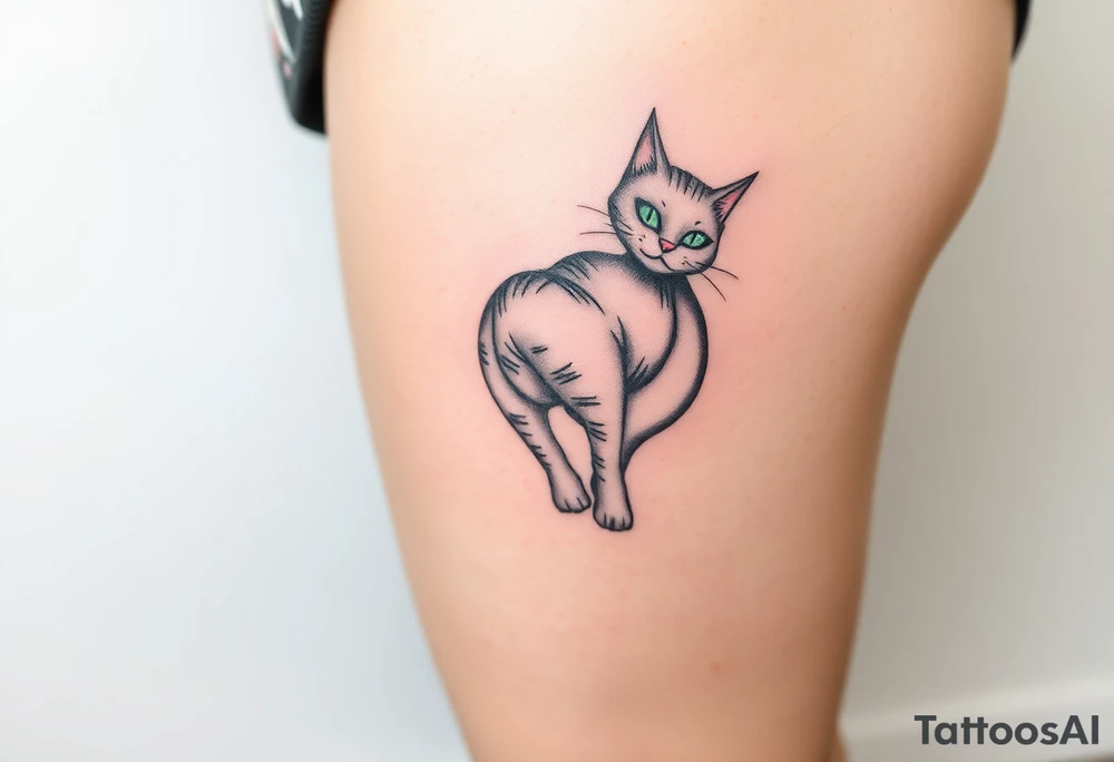 Cheshire cat tattoo idea