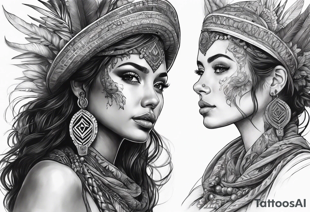 Burning Man AI tattoo idea