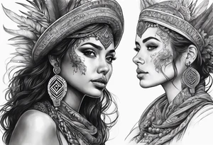 Burning Man AI tattoo idea