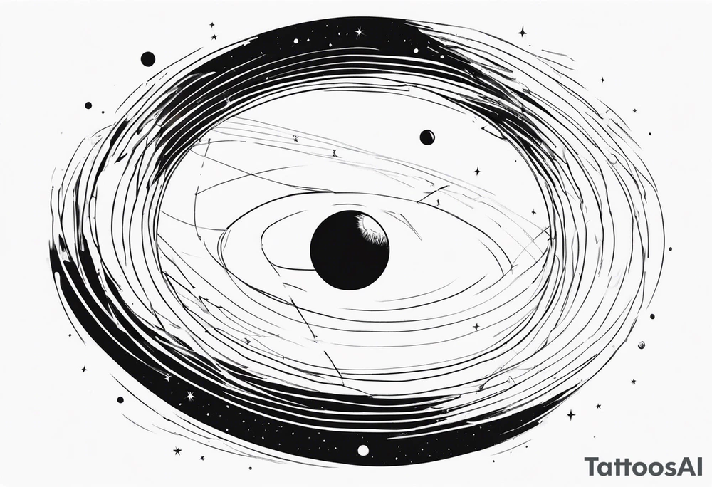 Black hole event horizon tattoo idea