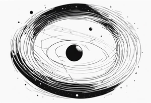Black hole event horizon tattoo idea