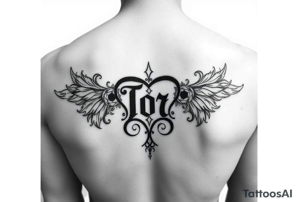Tori monogram tattoo idea