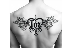 Tori monogram tattoo idea