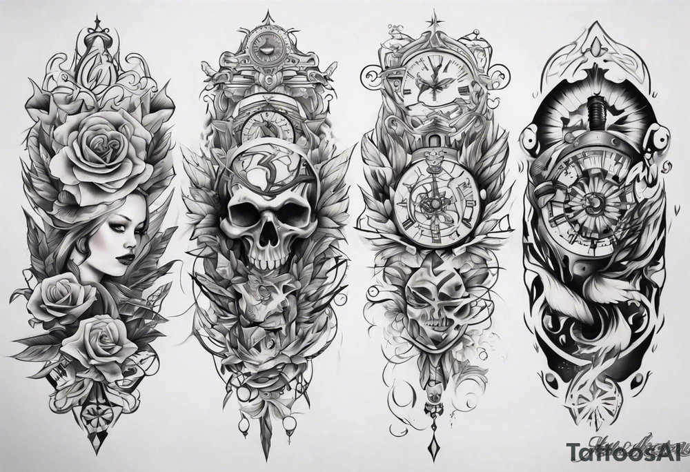Half-sleeve arm tattoo tattoo idea