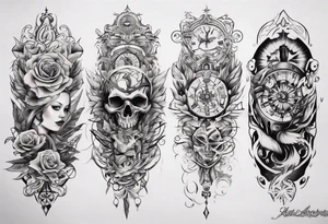 Half-sleeve arm tattoo tattoo idea