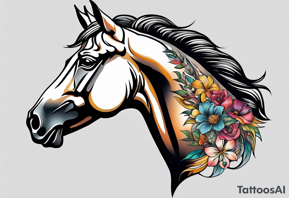 horse tattoo idea