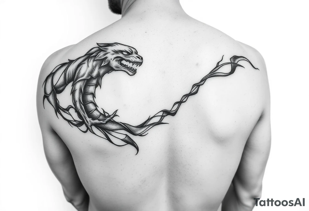 timeline that is thin and wraps around arm from wrist all the way to the top of the shoulder tattoo idea