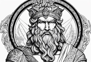 the greek god melitus embodying masculinity tattoo idea