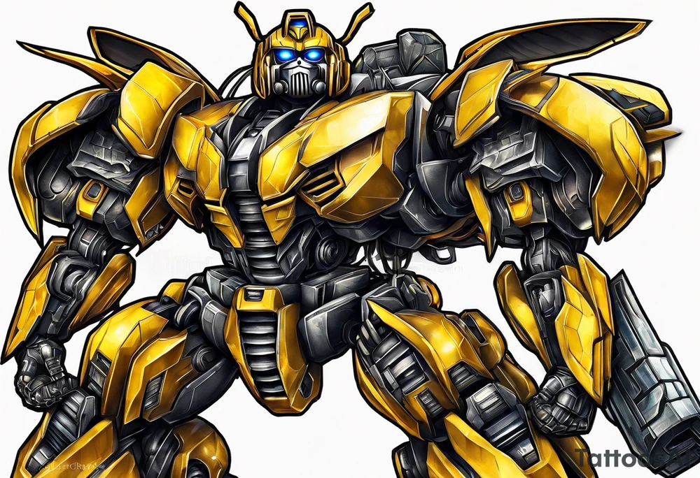 Bumblebee transformer tattoo idea