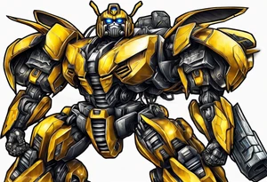 Bumblebee transformer tattoo idea