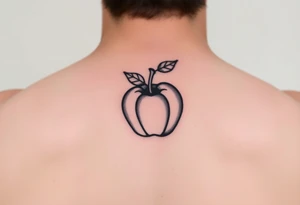 fruits space apples tattoo idea