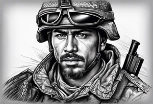 soldier of fortune tattoo idea