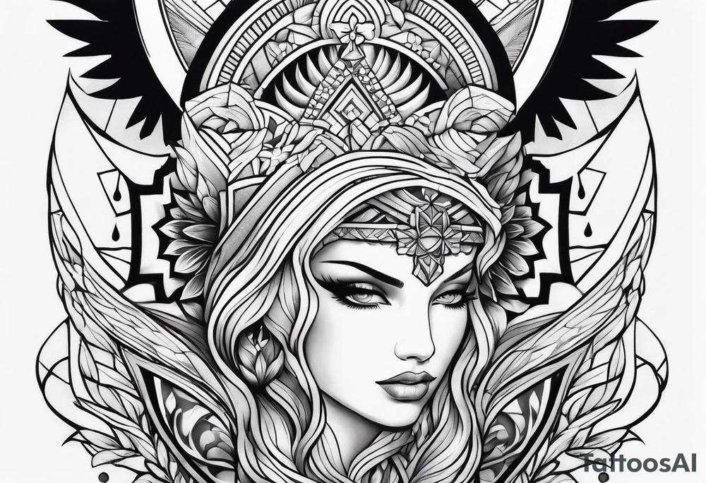 Christian sleeve tattoo idea